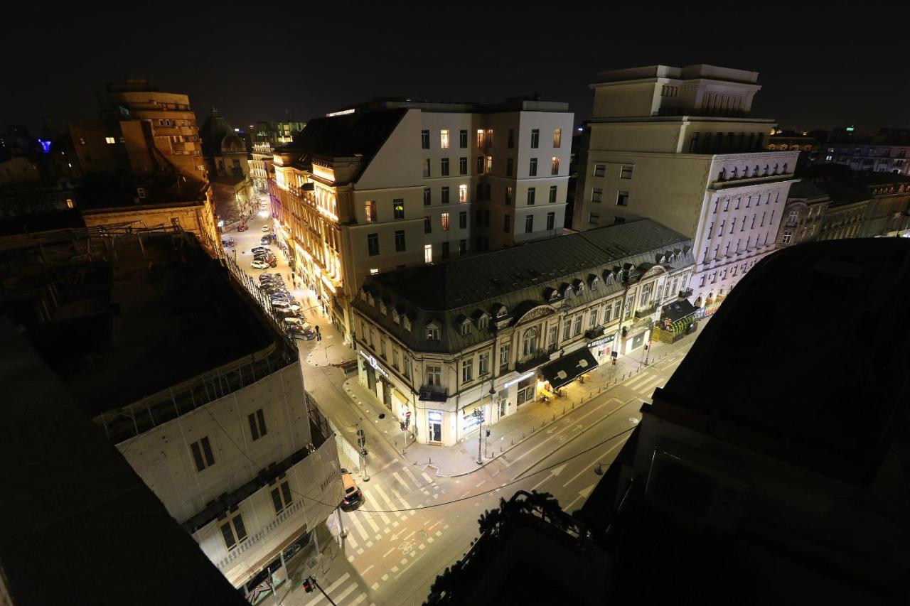 Deluxe Studio Old Center Panoramic View Terrace Lägenhet Bukarest Exteriör bild