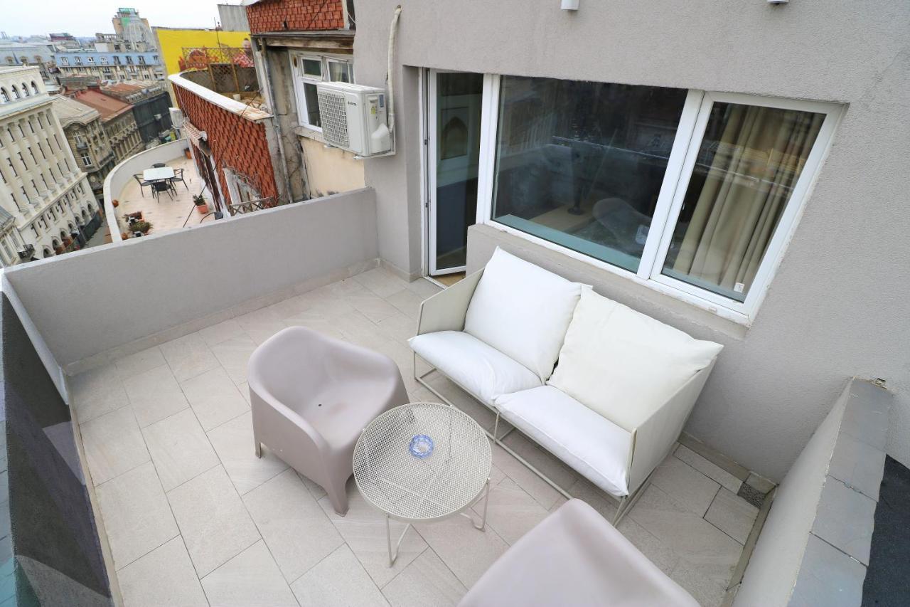 Deluxe Studio Old Center Panoramic View Terrace Lägenhet Bukarest Exteriör bild