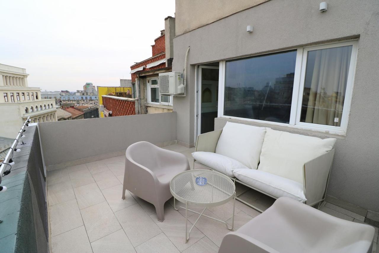 Deluxe Studio Old Center Panoramic View Terrace Lägenhet Bukarest Exteriör bild