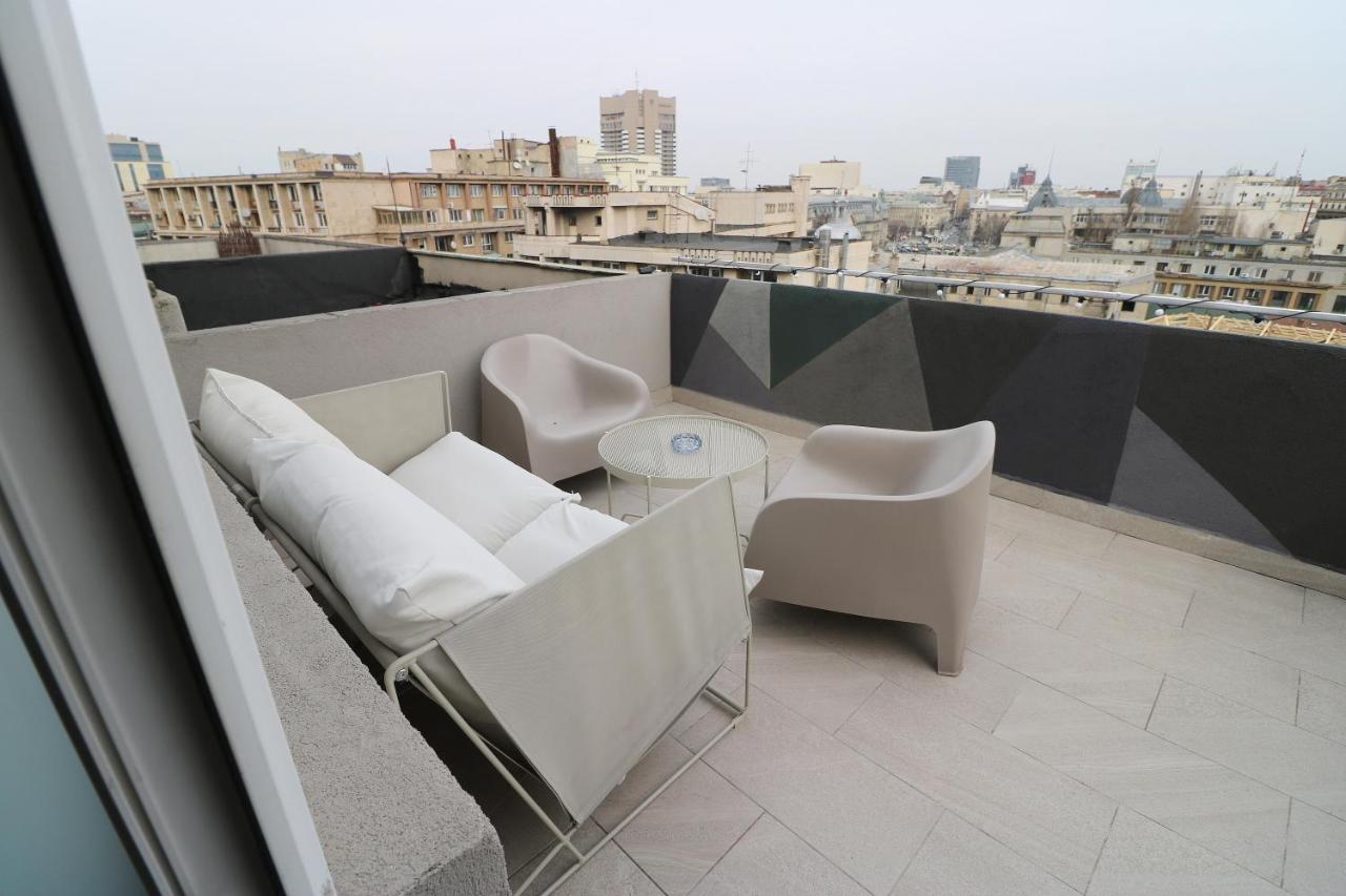 Deluxe Studio Old Center Panoramic View Terrace Lägenhet Bukarest Exteriör bild