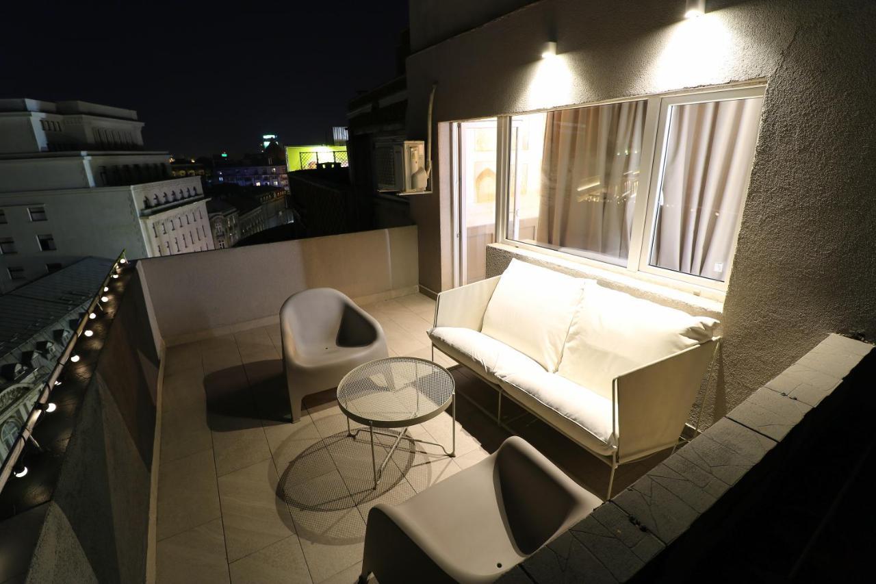Deluxe Studio Old Center Panoramic View Terrace Lägenhet Bukarest Exteriör bild