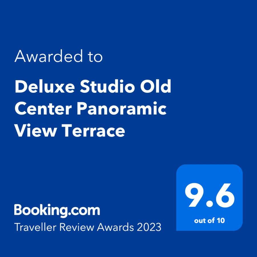 Deluxe Studio Old Center Panoramic View Terrace Lägenhet Bukarest Exteriör bild